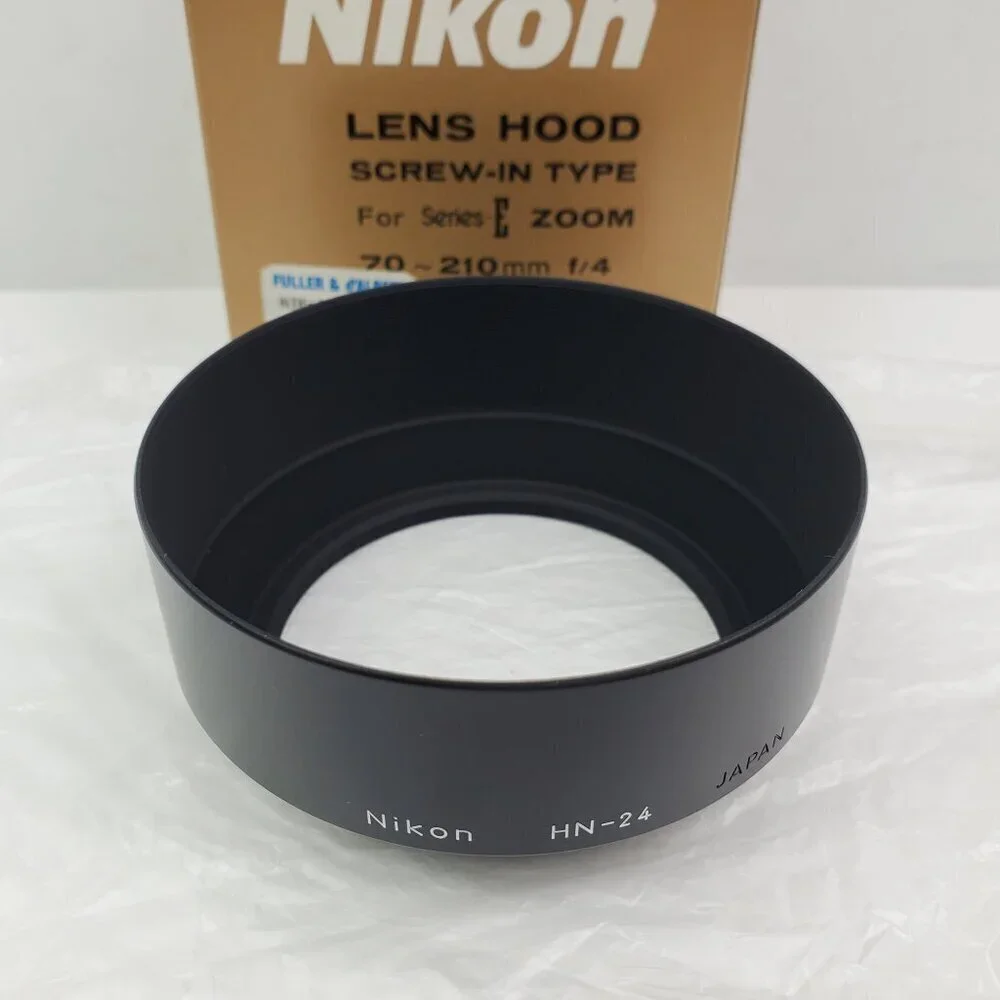 Nikon Lens Hood HN-24 Vintage Screw-In Type Series E Zoom 70-120mm f/4 Box NOS